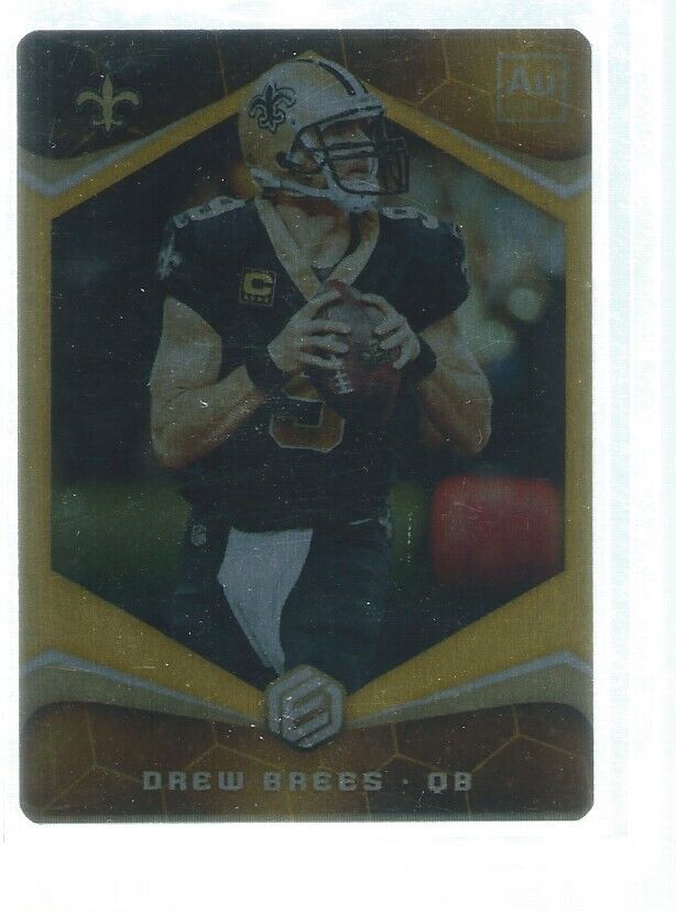 DREW BREES 2018 PANINI ELEMENTS AU GOLD #D 4/10