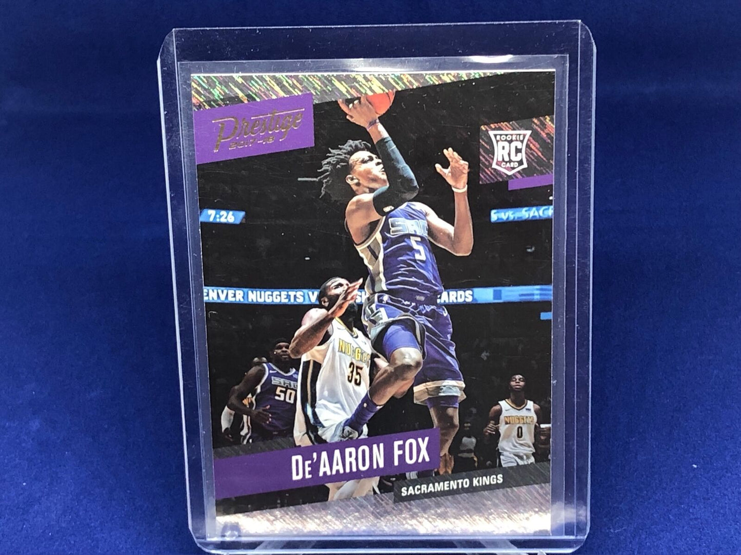 DE'AARON FOX 2017-18 PANINI PRESTIGE RAIN RC # 155