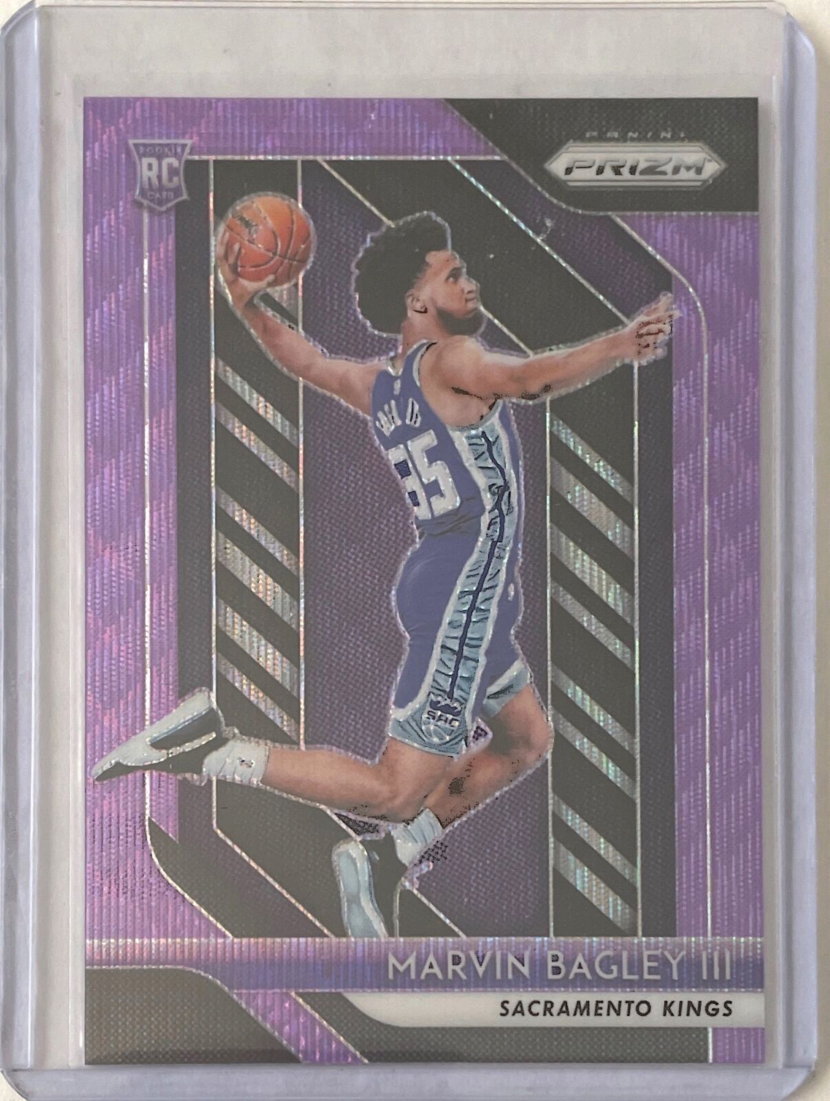 MARVIN BAGLEY III 2018-19 PANINI PRIZM PURPLE WAVE PRIZM ROOKIE RC #181