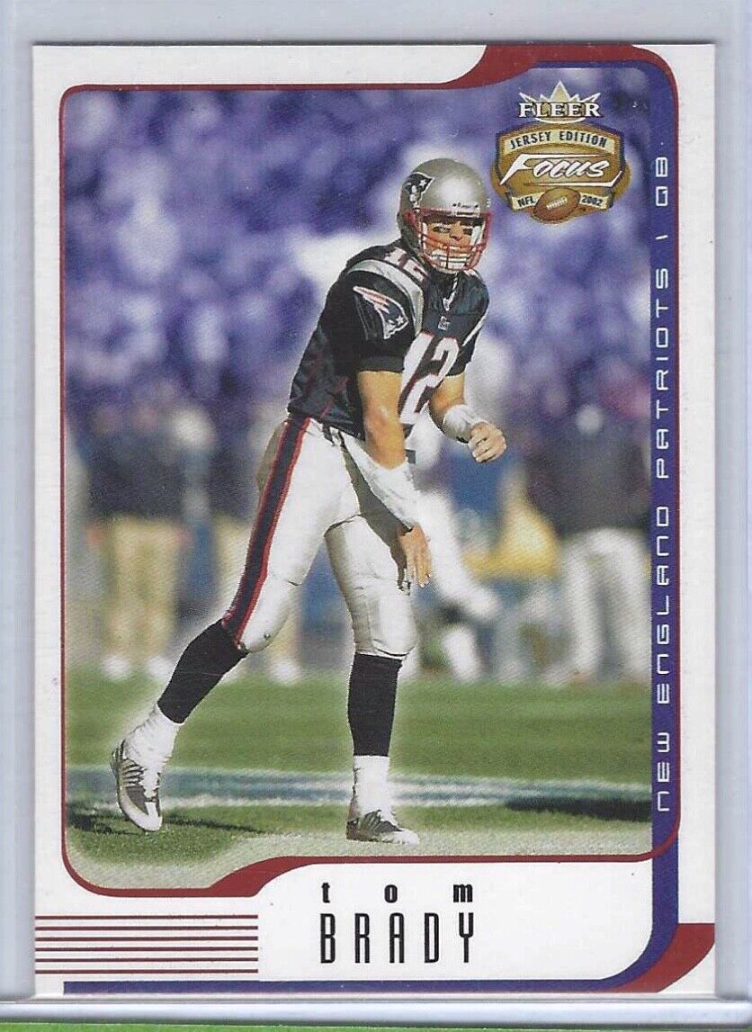 TOM BRADY 2002 FLEER FOCUS JERSEY EDITION #1