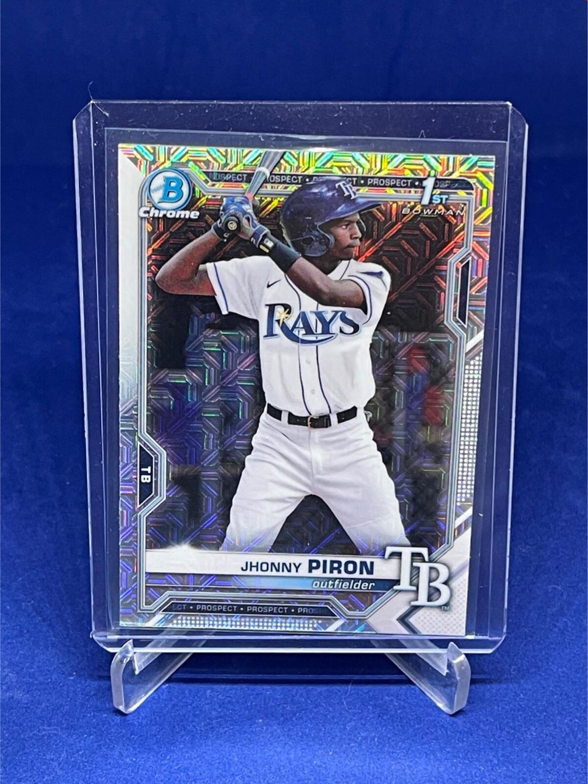 JHONNY PIRON 2021 TOPPS BOWMAN CHROME 1ST BOWMAN MEGA BOX REFRACTOR # 239