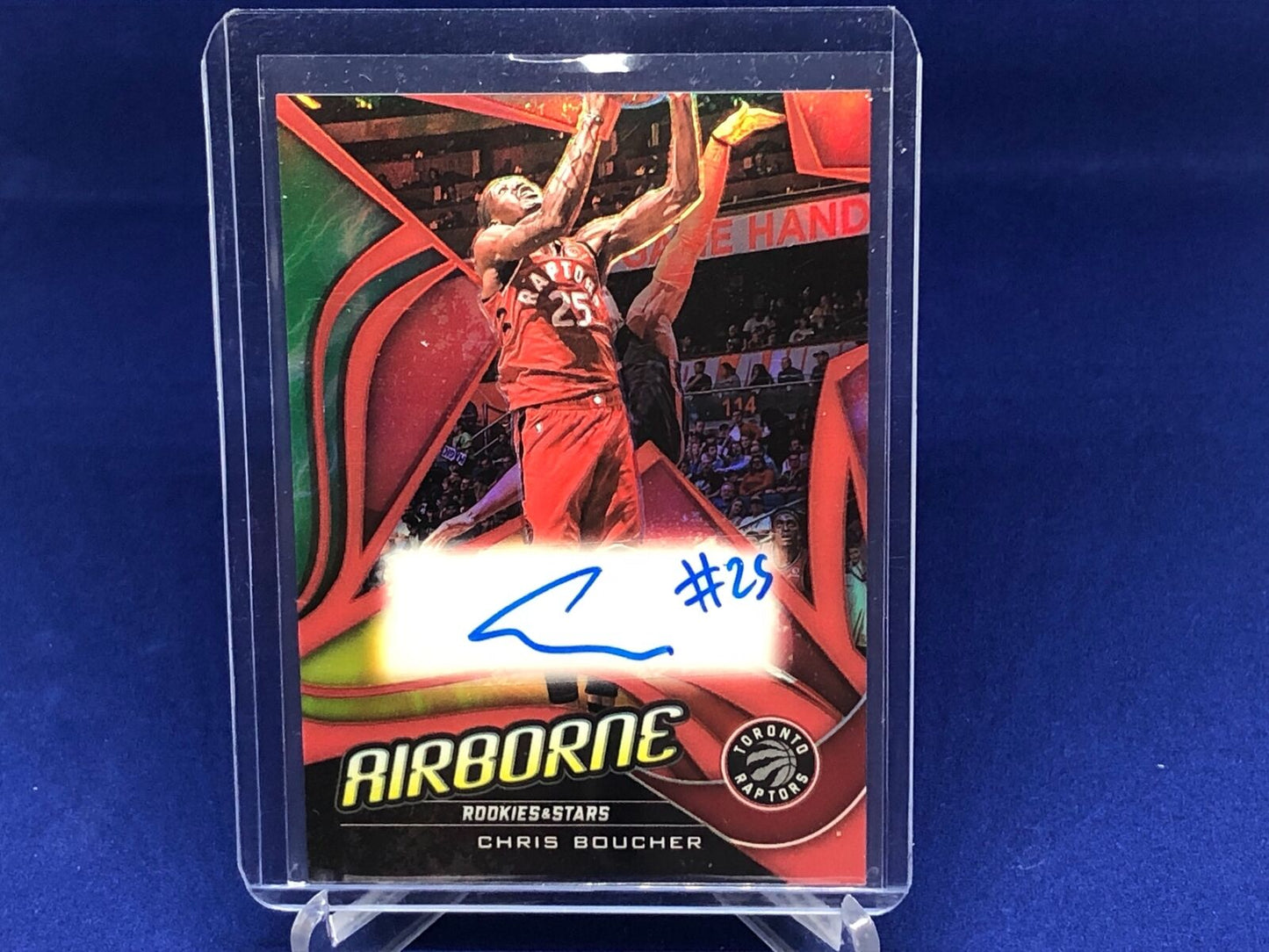 CHRIS BOUCHER 2019-20 PANINI CHRONICLES ROOKIES & STARS AIRBORNE PRIZM AUTO
