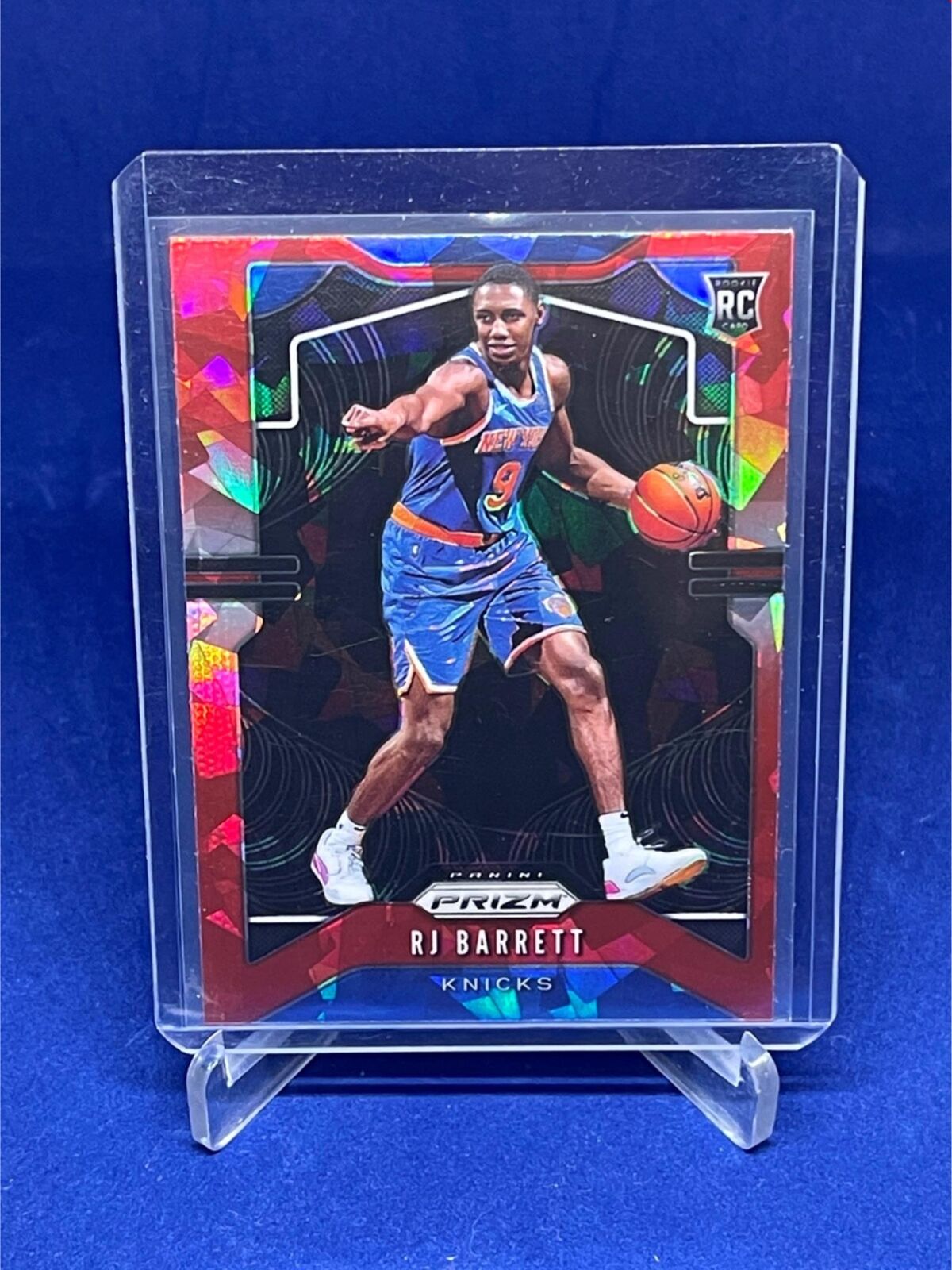 RJ BARRETT 2019-20 PANINI PRIZM RED CRACKED ICE PRIZMS ROOKIE RC # 250