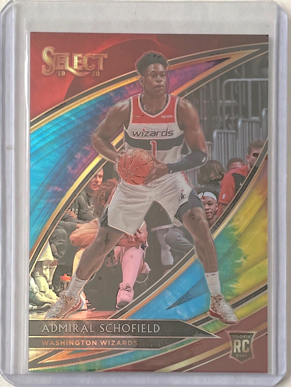 ADMIRAL SCHOFILED 2019-20 PANINI SELECT COURTSIDE TYE-DYE PRIZM #D 01/25
