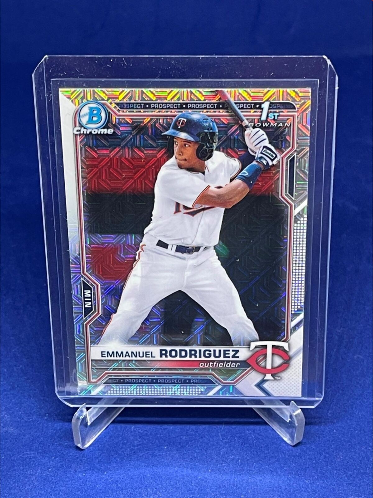EMMANUEL RODRIGUEZ 2021 TOPPS BOWMAN CHROME 1ST BOWMAN MEGA BOX REFRACTOR # 207