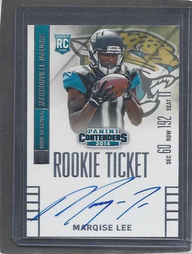MARQISE LEE 2014 CONTENDERS C VARIATION II SHORT PRINT AUTO RC SP ONLY /25 #226