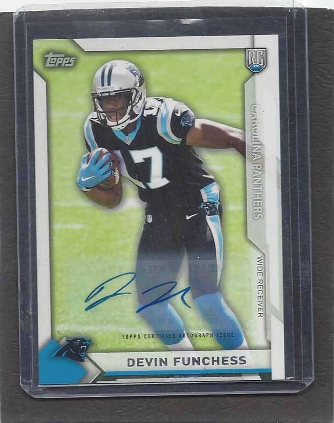 DEVIN FUNCHESS 2015 TOPPS TAKE IT TO THE HOUSE PANTHERS ROOKIE AUTO RC #12