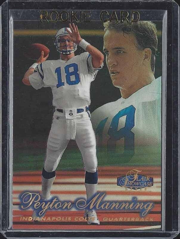 PEYTON MANNING 1998 FLAIR SHOWCASE ROW 2 STYLE COLTS ROOKIE RC #3