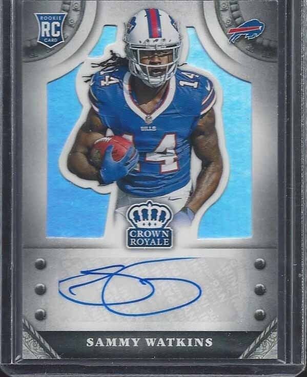 SAMMY WATKINS 2014 CROWN ROYALE BILLS ROOKIE AUTO RC #D 81/299