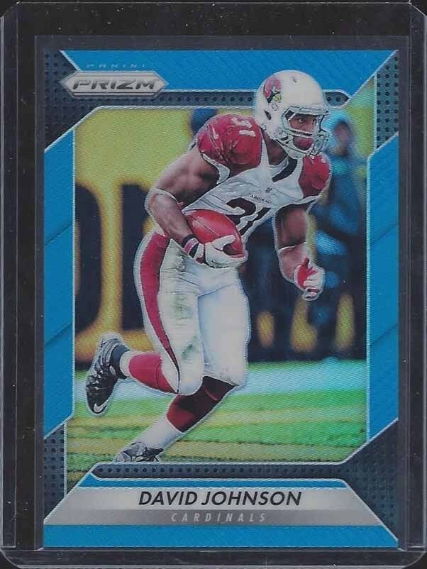 DAVID JOHNSON 2016 PANINI PRIZM BLUE PRIZMS REFRACTOR #D 173/199