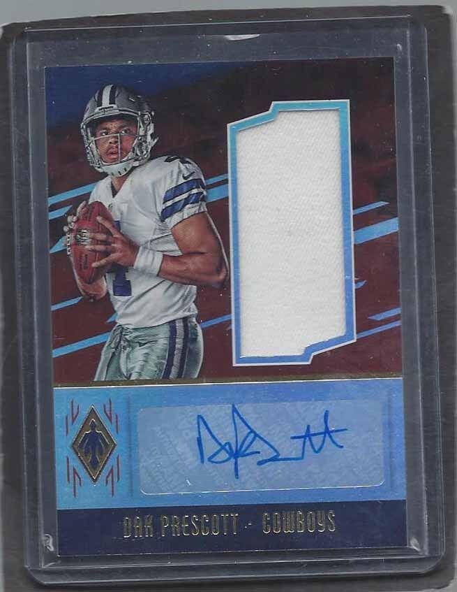 1/1 DAK PRESCOTT 2016 PANINI PHOENIX COWBOYS JERSEY AUTO RC #D 4/199 JERSEY #4 !