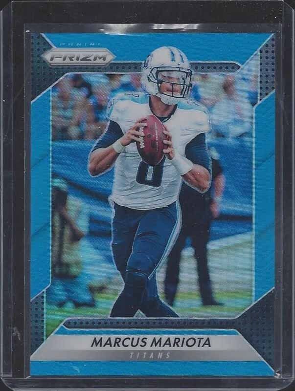 MARCUS MARIOTA 2016 PANINI PRIZM BLUE PRIZMS REFRACTOR #D 139/199