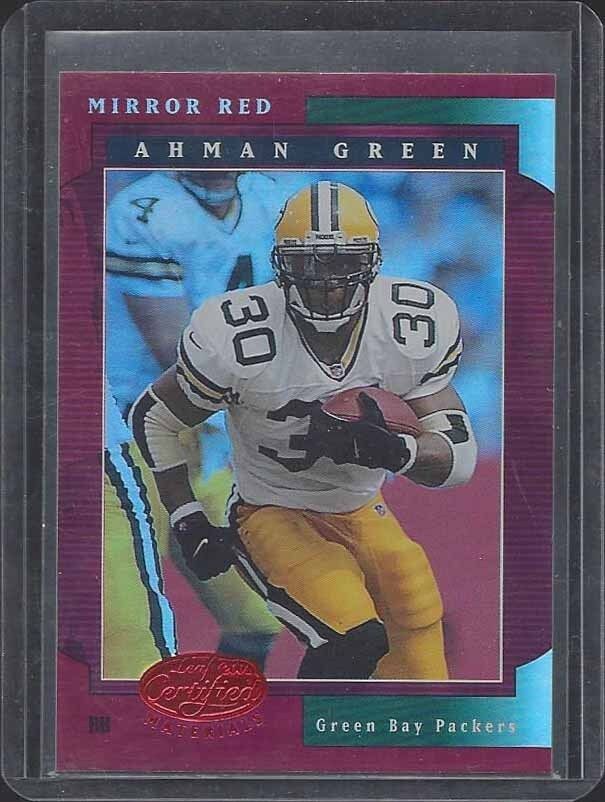 AHMAN GREEN 2001 LCM LEAF CERTIFIED MATERIALS PACKERS MIRROR RED #D 50/75
