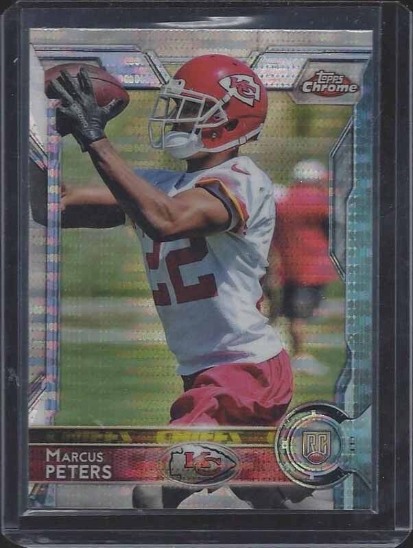 MARCUS PETERS 2015 TOPPS CHROME PULSAR REFRACTOR ROOKIE RC #124