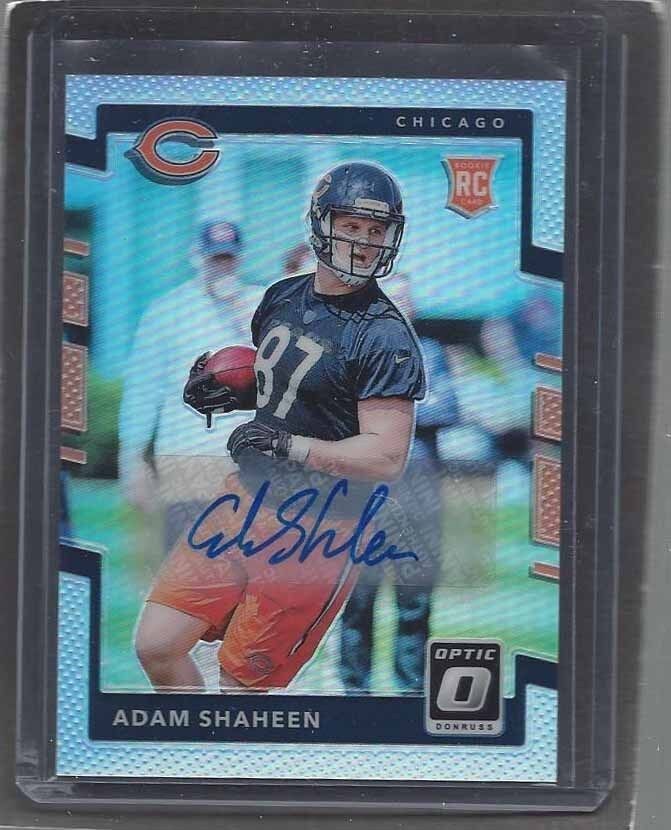 ADAM SHAHEEN 2017 PANINI DONRUSS OPTIC HOLO BEARS ROOKIE AUTO RC #D 39/99