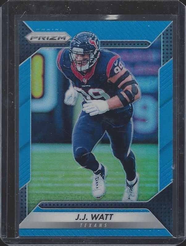 J.J. WATT 2016 PANINI PRIZM BLUE PRIZMS REFRACTOR #D 66/199