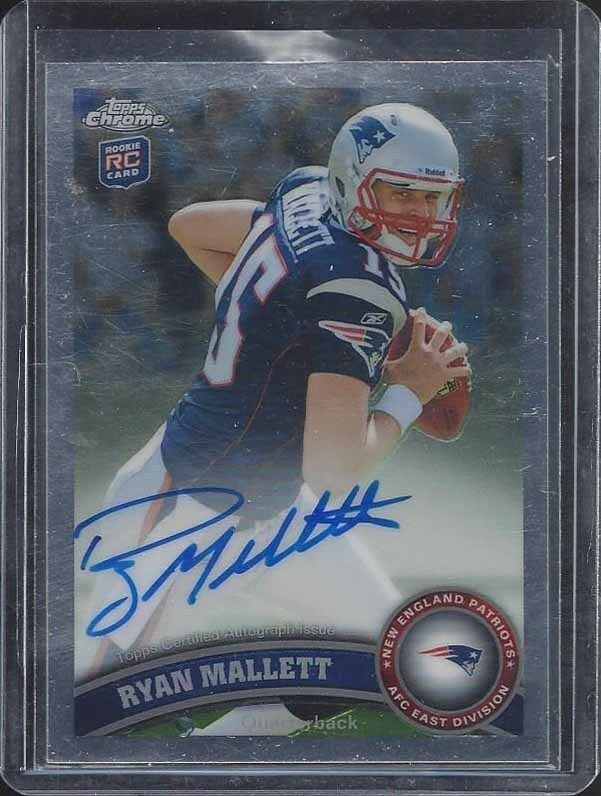 RYAN MALLETT 2011 TOPPS CHROME ROOKIE ON CARD AUTO RC #122