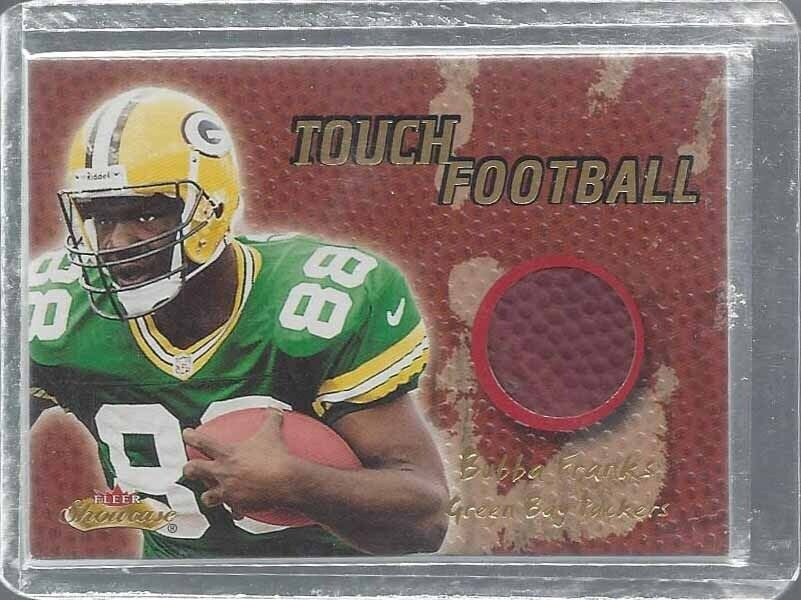 BUBBA FRANKS 2000 FLEER SHOWCASE TOUCH FOOTBALL GAME USED BALL ROOKIE RELIC RC