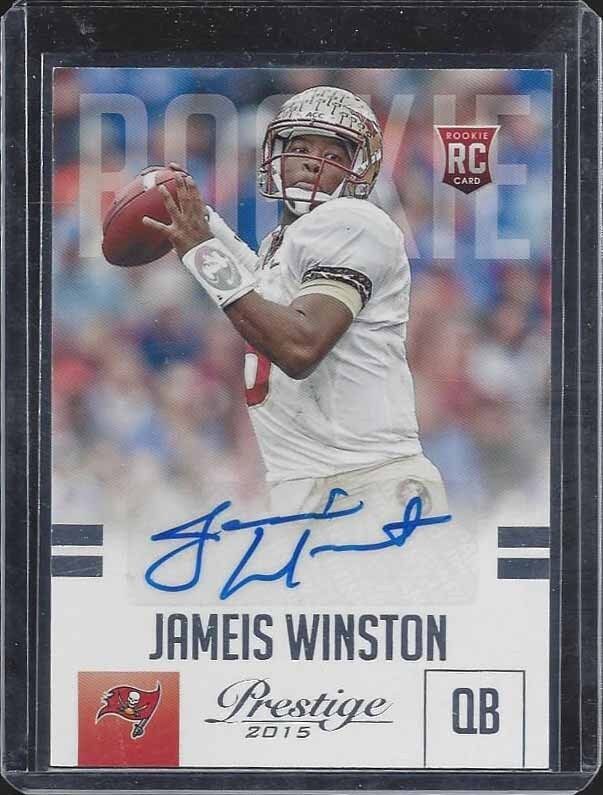 JAMEIS WINSTON 2015 PRESTIGE SP SSP SUPER RARE BASE ROOKIE AUTO RC #244