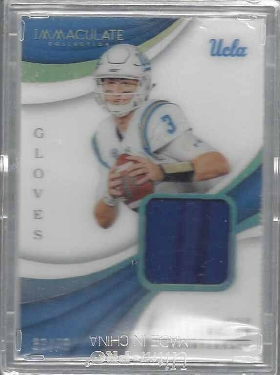 JOSH ROSEN 2018 IMMACULATE GLOVES ROOKIE GLOVE PATCH RC #D 33/48