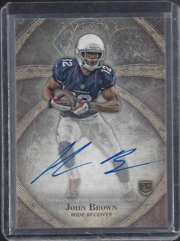 JOHN BROWN 2014 TOPPS 5 FIVE STAR CARDINALS ON CARD ROOKIE AUTO RC
