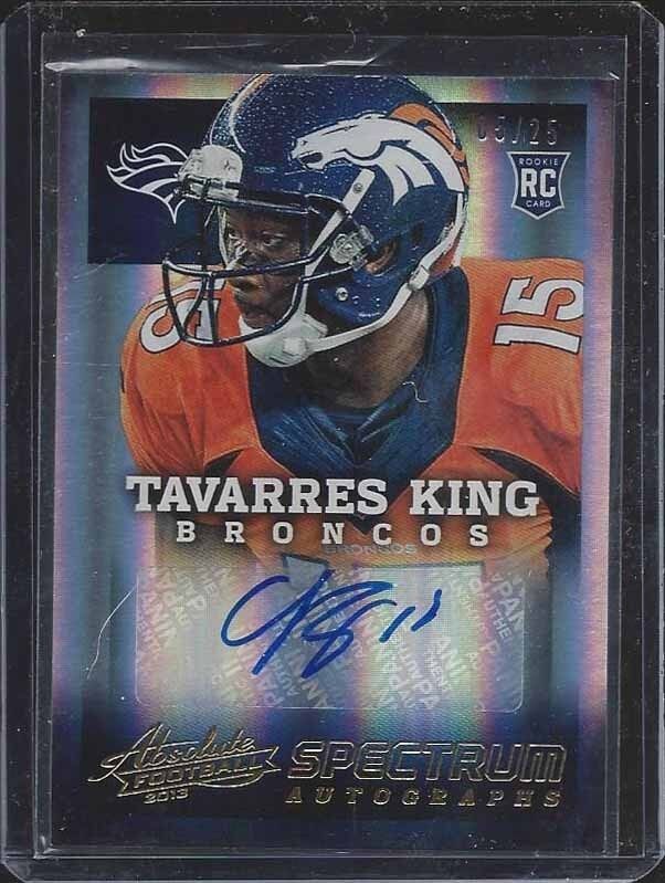 TAVARRES KING 2013 ABSOLUTE SPECTRUM GOLD ROOKIE AUTO RC #D 5/25
