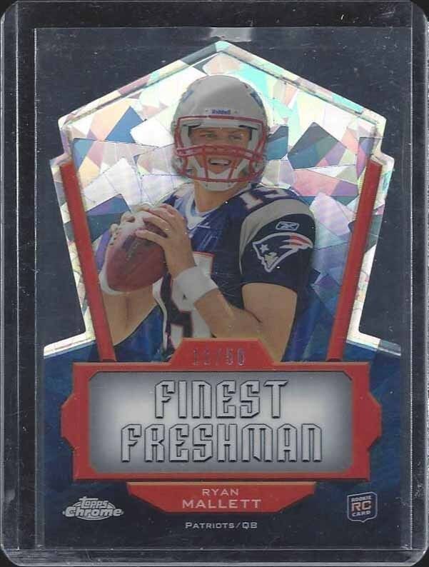 RYAN MALLETT 2011 TOPPS CHROME FRESHMAN CRYSTAL ATOMIC DIE CUT REFRACTOR RC /50