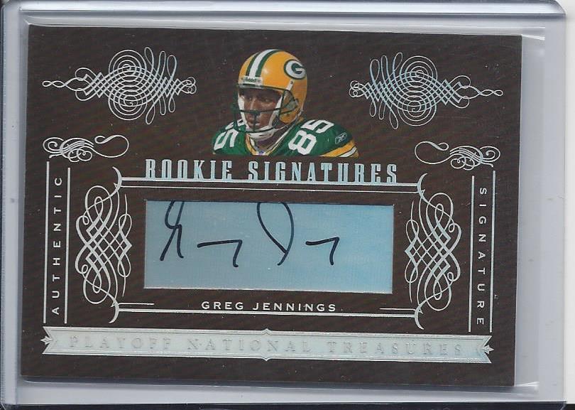 GREG JENNINGS 2006 NATIONAL TREASURES PACKERS TRUE ROOKIE AUTO RC #D 110/200
