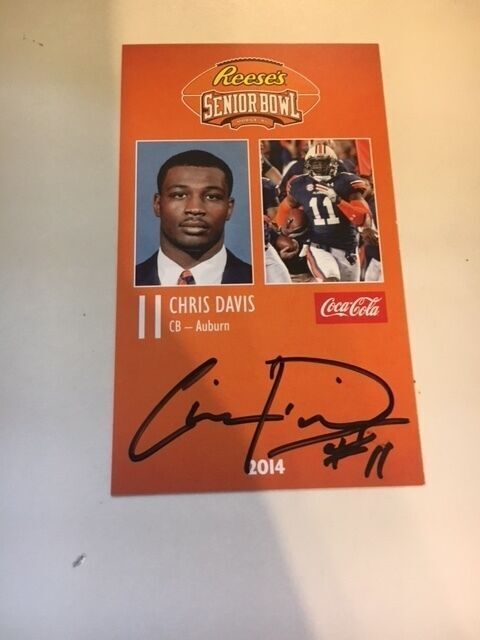 CHRIS JASPERSE 2015 REESE'S SENIOR BOWL 3X5 MARSHALL AUTOGRAPHED CARD QTY