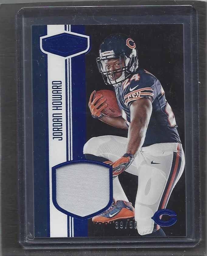 JORDAN HOWARD 2016 PLATES & PATCHES BLUE ROOKIE PATCH RC #D 39/50