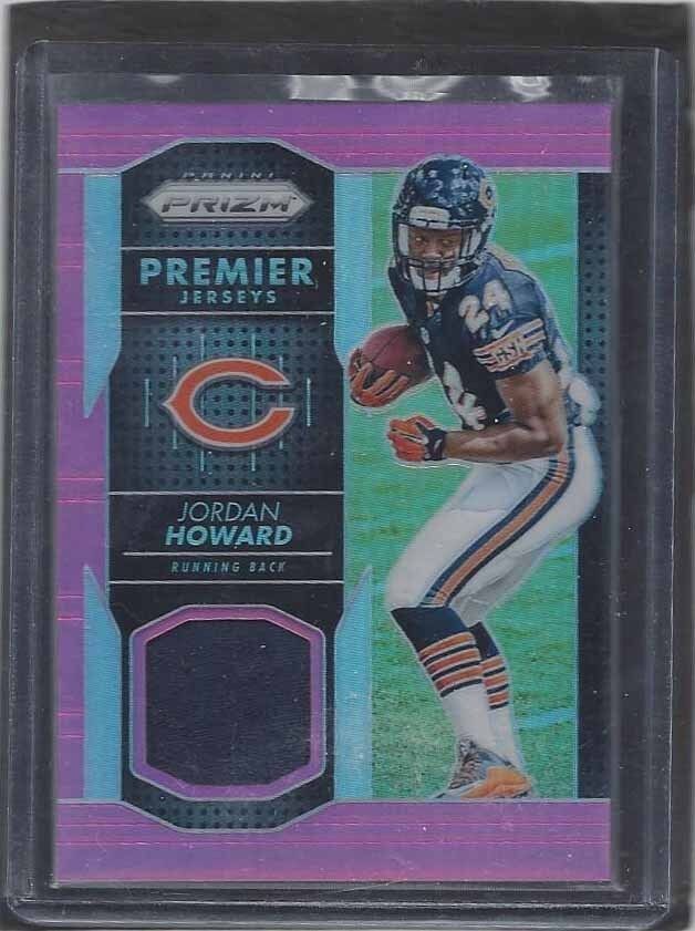 JORDAN HOWARD 2016 PANINI PRIZM PINK PRIZMS BEARS ROOKIE JERSEY RC