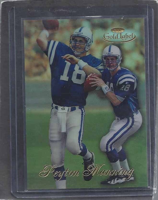 PEYTON MANNING 1998 TOPPS GOLD LABEL TRUE ROOKIE RC #20