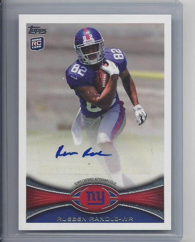 RUEBEN RANDLE 2012 TOPPS SHORT PRINT SP RARE ROOKIE AUTO RC #314