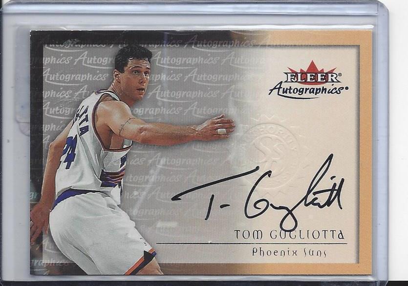 TOM GUGLIOTTA 2000 FLEER SKYBOX AUTOGRAPHICS SUNS ON CARD AUTO
