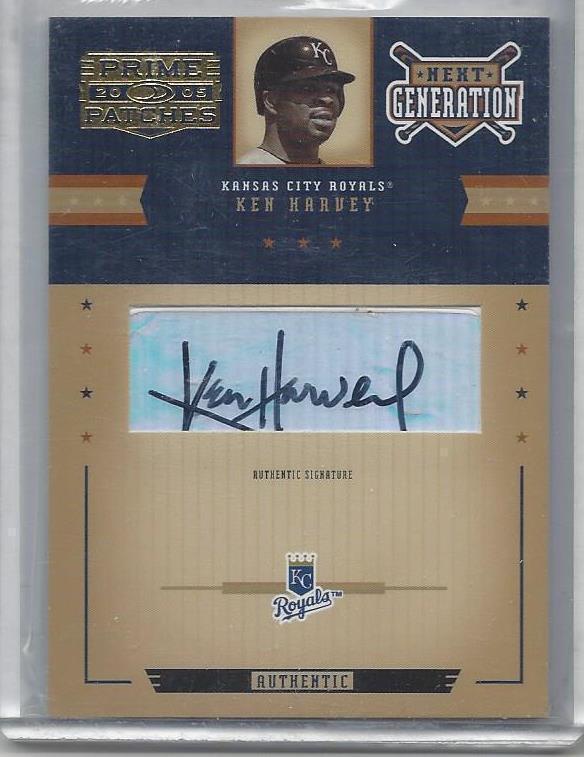 KEN HARVEY 2005 PRIME PATCHES NEXT GENERATION ROYALS AUTO #10