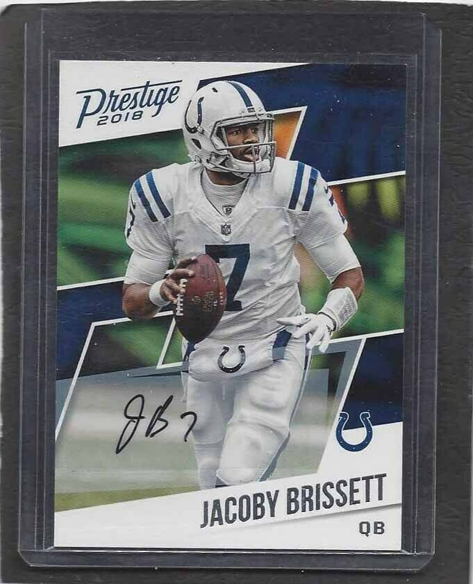 JACOBY BRISSETT 2018 PRESTIGE COLTS RARE SP AUTO #128