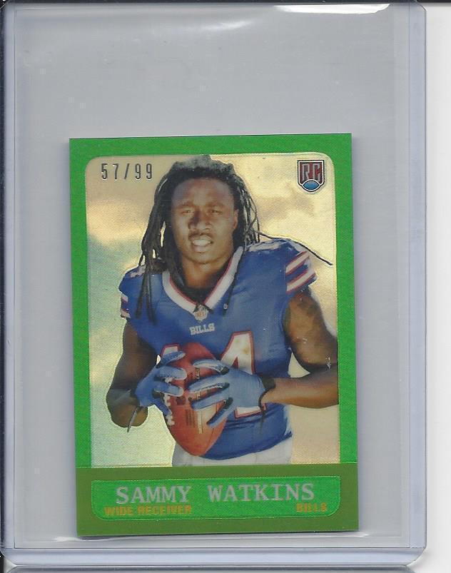 SAMMY WATKINS 2014 TOPPS CHROME 1963 STYLE MINI REFRACTOR ROOKIE RC #D 67/99