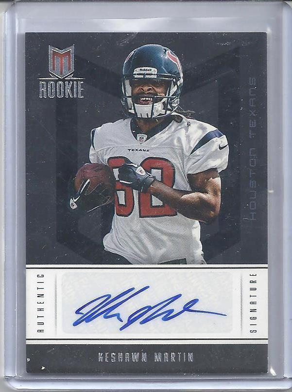 KESHAWN MARTIN 2012 PANINI MOMENTUM TEXANS AUTO RC #D 303/799