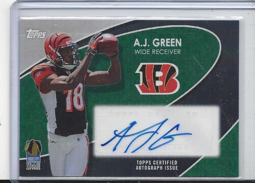 A.J. GREEN 2012 TOPPS LAS VEGAS INDUSTRY SUMMIT SUPER RARE BENGALS AUTO #D 1/6