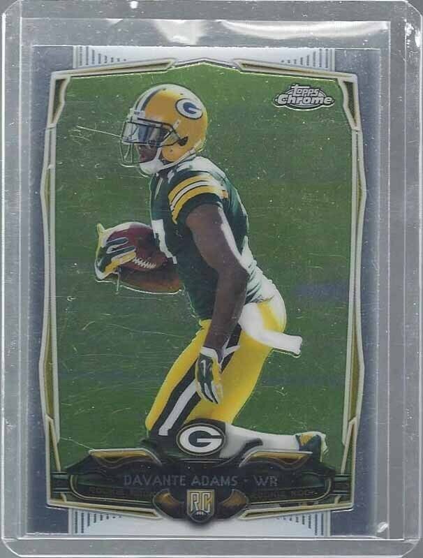 DAVANTE ADAMS 2014 TOPPS CHROME SP PHOTO VARIATION SHORT PRINT VARIANT RC #114