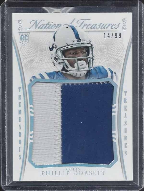 PHILLIP DORSETT 2015 NATIONAL TREASURES TREMENDOUS JUMBO ROOKIE PATCH RC #D /99
