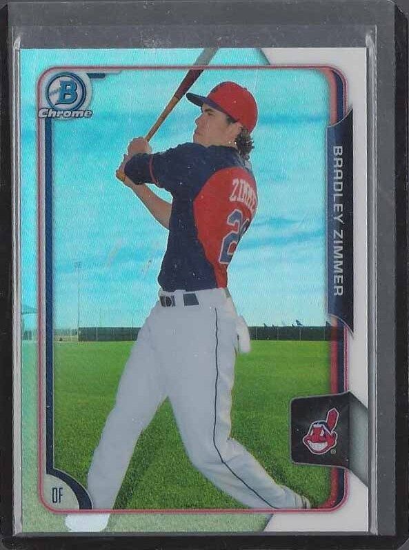 BRADLEY ZIMMER 2015 BOWMAN CHROME PROSPECTS REFRACTOR PROSPECT #D 224/499