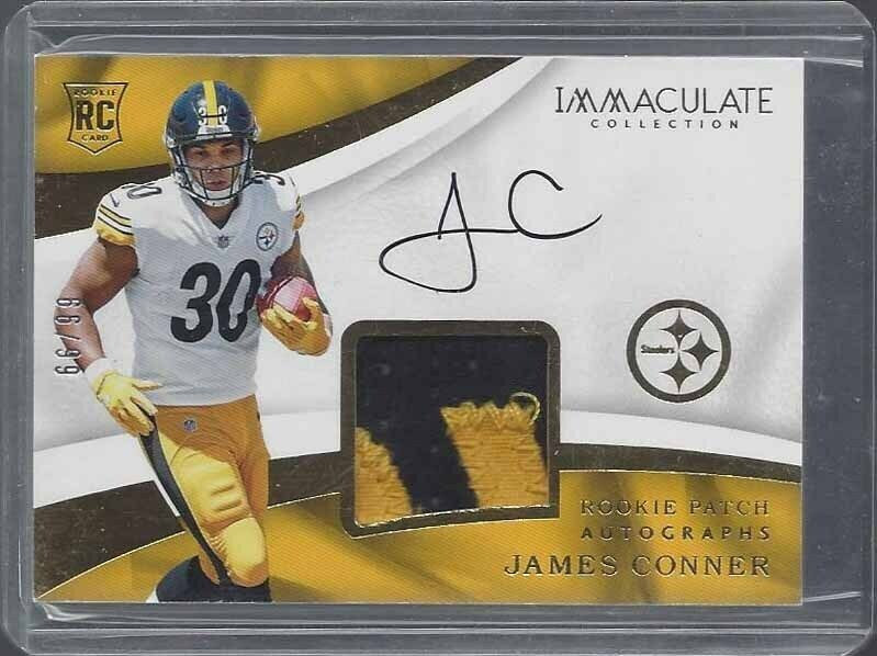 JAMES CONNER 2017 PANINI IMMACULATE RPA ROOKIE PATCH ON CARD AUTO RC #D 66/99