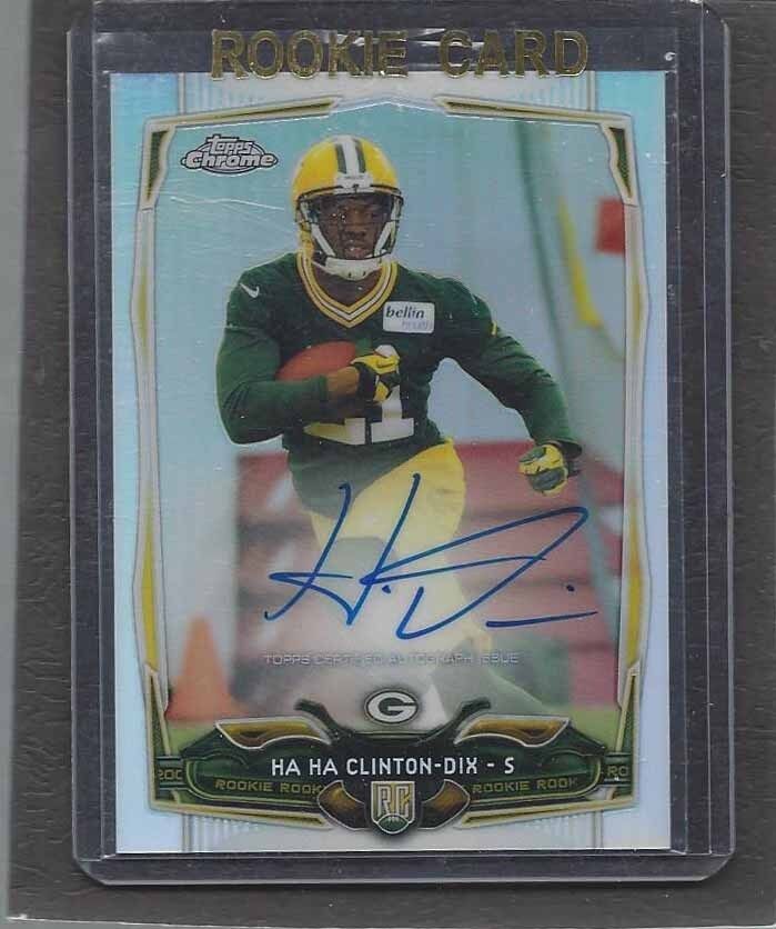 HA HA CLINTON DIX 2014 TOPPS CHROME REFRACTOR ON CARD ROOKIE AUTO RC #D 11/150