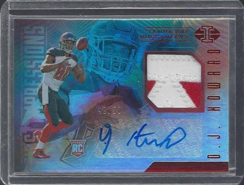 O.J. HOWARD 2017 ILLUSIONS FIRST IMPRESSIONS RPA PATCH AUTO RC #D 49/50