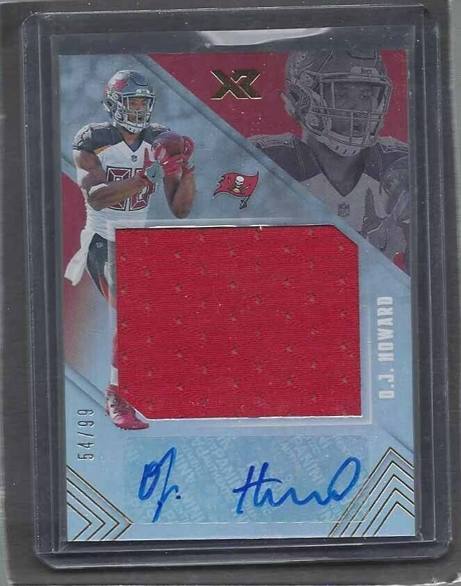 O.J HOWARD 2017 PANINI XR JUMBO ROOKIE JERSEY AUTO RC #D 54/99