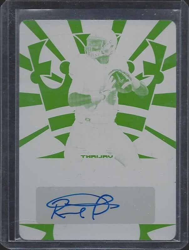 RILEY FERGUSON 2018 LEAF VALIANT MIDAS TOUCH YELLOW PRINTING PLATE AUTO RC 1/1
