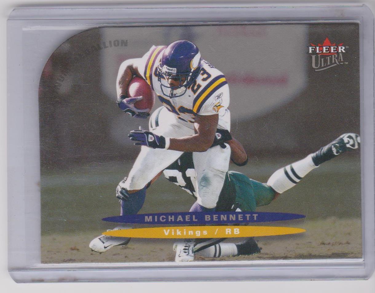MICHAEL BENNETT 2003 FLEER ULTRA PLATINUM MEDALLION DIE CUT #D 16/100