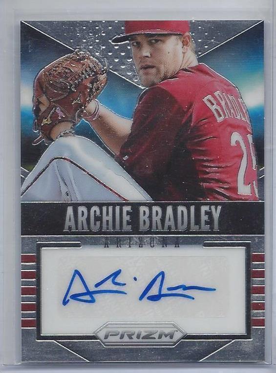 ARCHIE BRADLEY 2014 PANINI PRIZM DIAMONDBACKS PROSPECT AUTO #6