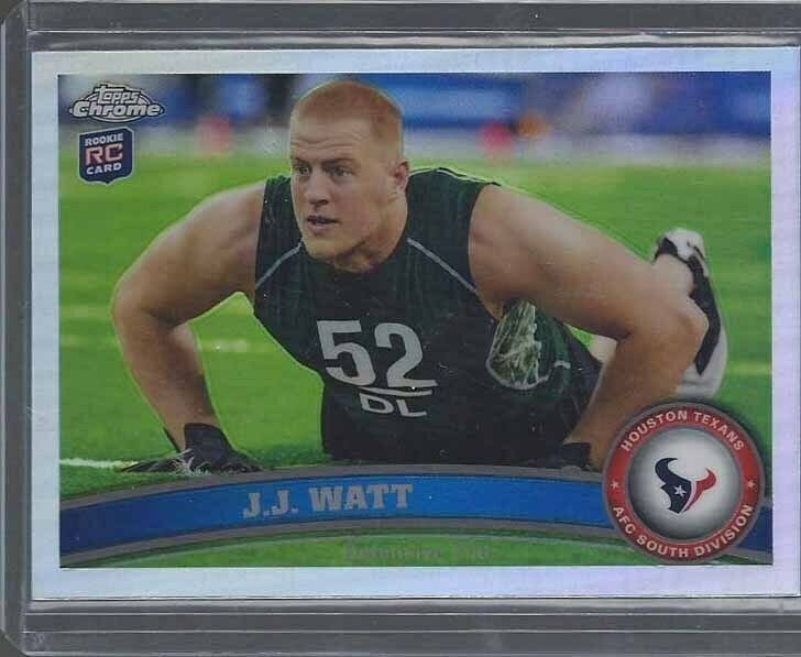 J.J. WATT 2011 TOPPS CHROME ROOKIE REFRACTOR RC #104